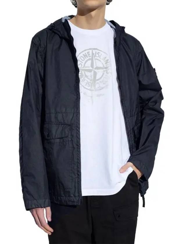 Membrana 3L TC Hooded Jacket Blue - STONE ISLAND - BALAAN 3