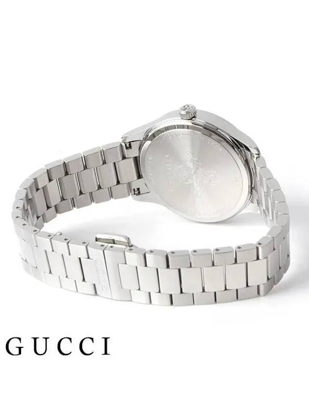 G Timeless Bee 32mm Metal Watch Silver YA1265031 - GUCCI - BALAAN 5