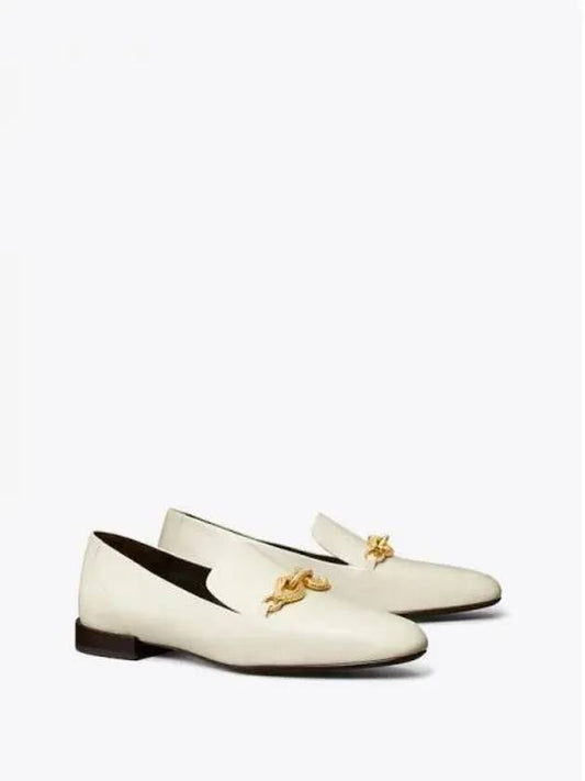 Jessa Loafer Flat Shoes Light Cream Gold Domestic Product - TORY BURCH - BALAAN 1