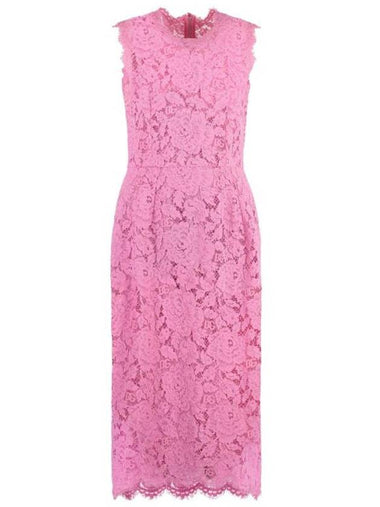 Midi Dress F6H0ZTFLRE1 F0758 PINK - DOLCE&GABBANA - BALAAN 1