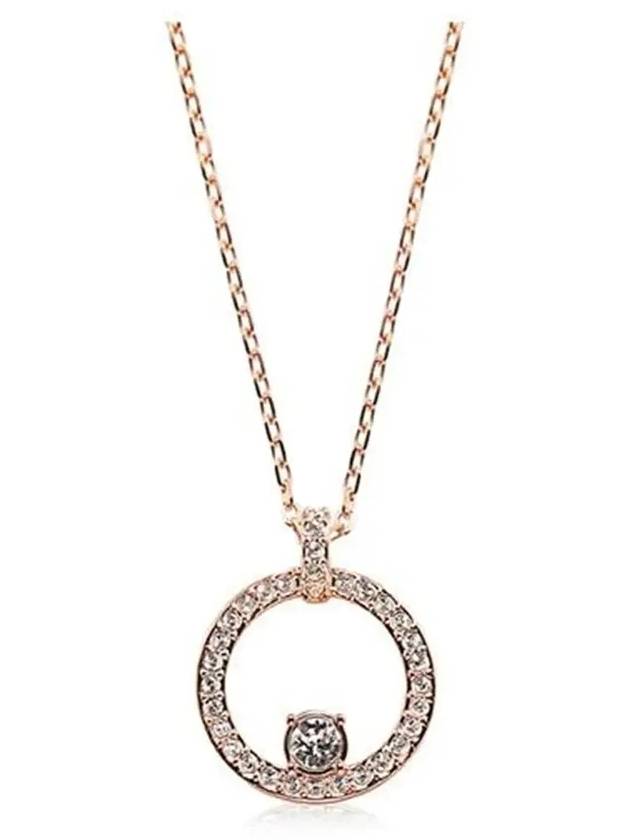 Constella Pendant Rhodium Plated Necklace Rose Gold - SWAROVSKI - BALAAN 4