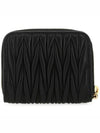 Matelasse Nappa Leather Coin Wallet Black - MIU MIU - BALAAN 4