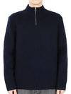 Merino Wool Turtleneck Knit Top Navy - A.P.C. - BALAAN 2