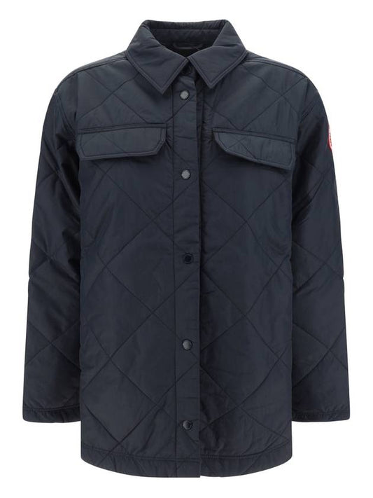 Albany Quilted Shirt Jacket Black - CANADA GOOSE - BALAAN 2