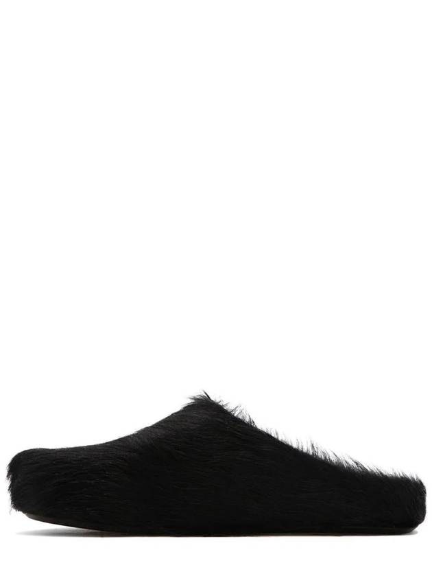 Calf Hair Fussbett Slippers Black - MARNI - BALAAN 3