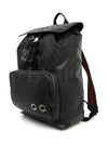 Crystal Black Backpack 500C Fiat Three Stripes Rucksack - GUCCI - BALAAN 2