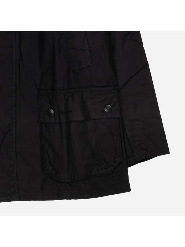 Ashby Wax Jacket Black - BARBOUR - BALAAN 5