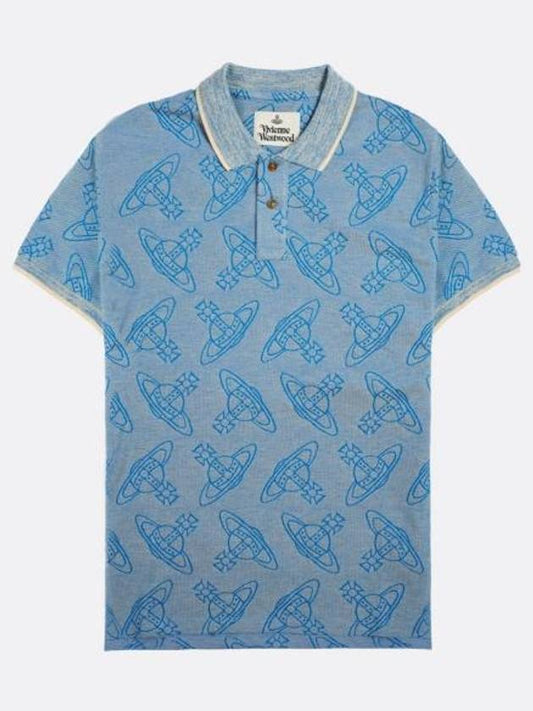 Side Stripped Polo Shirt Blue - VIVIENNE WESTWOOD - BALAAN 1