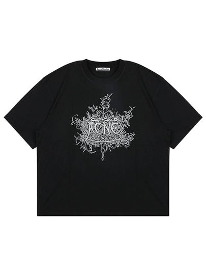 Logo Short Sleeve T-shirt Fade Black - ACNE STUDIOS - BALAAN 2