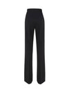 Norcia Viscose Straight Pants Black - MAX MARA - BALAAN 3