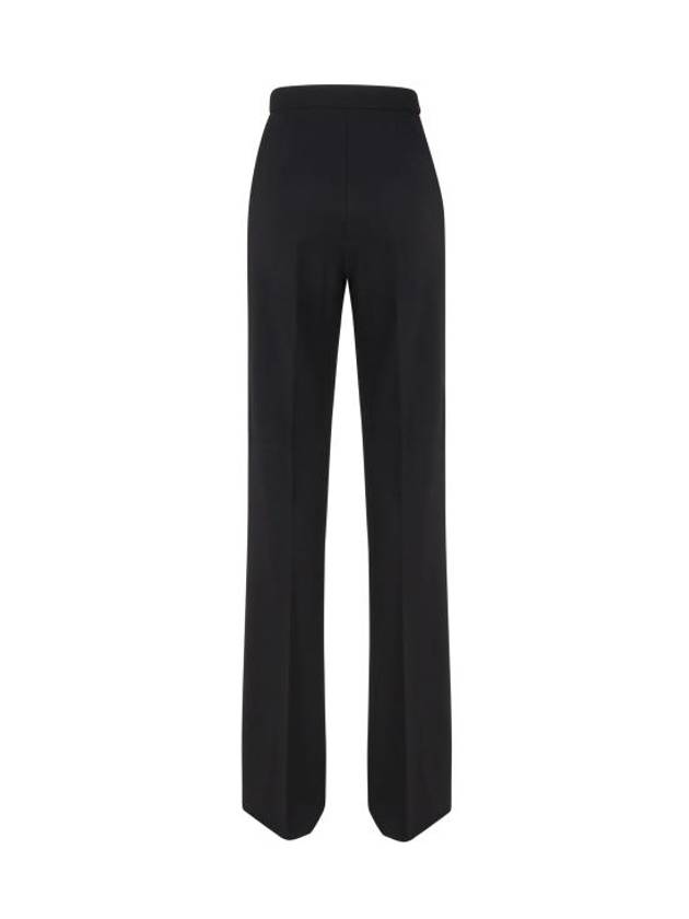 Norcia Viscose Straight Pants Black - MAX MARA - BALAAN 3