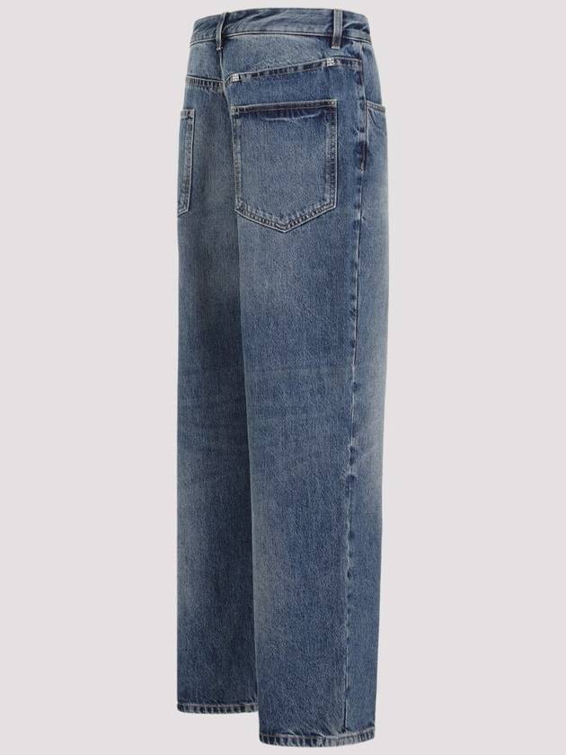 Denim Straight Pants BM51E35Y99 415 INDIGO BLUE - GIVENCHY - BALAAN 4