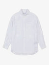 Women's EKD Jacquard Oversized Silk Shirt Optic White - BURBERRY - BALAAN 2