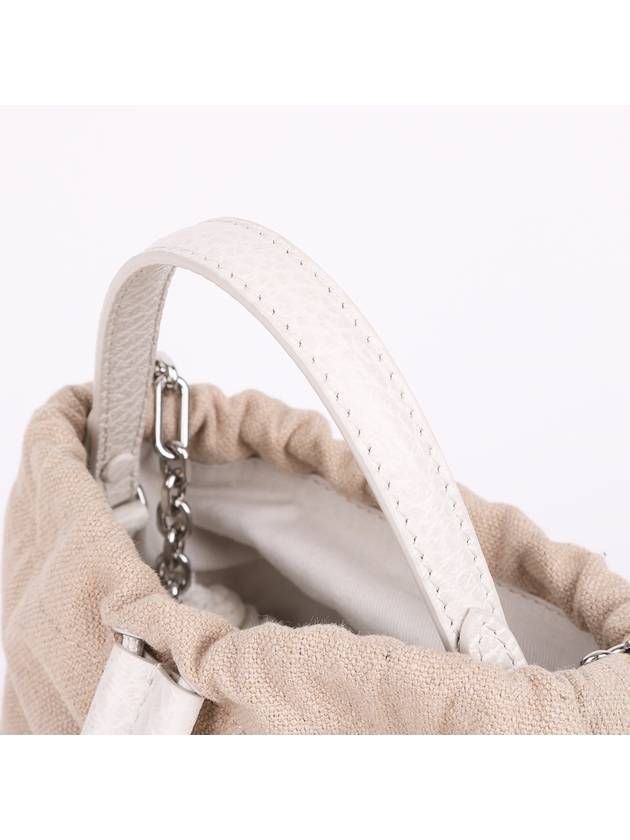 Greige mini bucket shoulder bag - MAISON MARGIELA - BALAAN 4