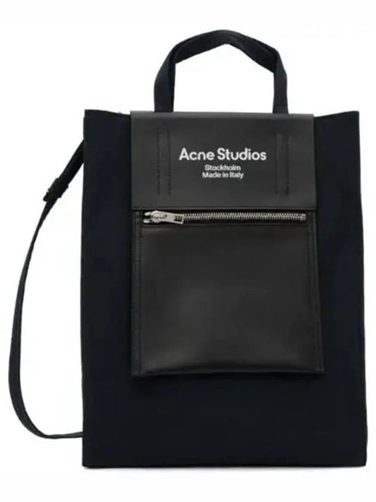 Logo Canvas Baker Out Medium Tote Bag Pink Black - ACNE STUDIOS - BALAAN 2