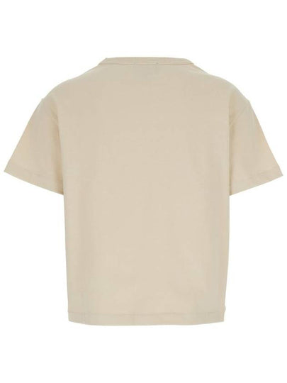 'Annie' Beige T-Shirt With Logo Print On The Front In Cotton Woman - A.P.C. - BALAAN 2