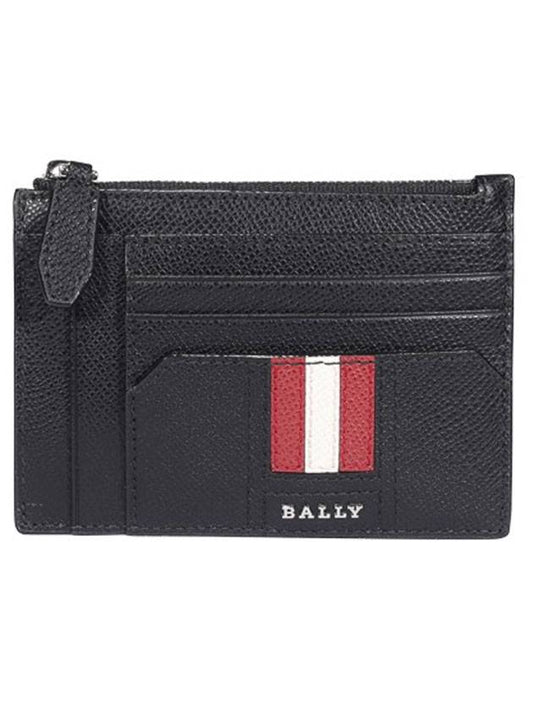 Troc Logo Card Wallet Black - BALLY - BALAAN.