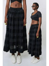 AW42SK02 See through burnout long skirt black - ATHPLATFORM - BALAAN 8