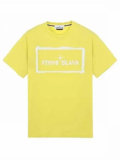 Stencil One Logo Short Sleeve T-Shirt Lime - STONE ISLAND - BALAAN 2