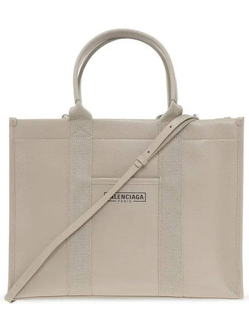 Hardware Medium Grain Calfskin Tote Bag Beige - BALENCIAGA - BALAAN 1