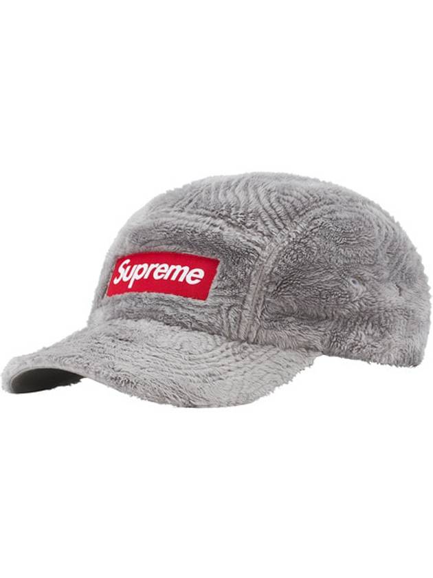 Swirl Fleece Camp Cap Gray - SUPREME - BALAAN 1