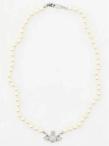 ORB Mini Pearl Bath Relief Women Necklace 63010100 02P104 - VIVIENNE WESTWOOD - BALAAN 1