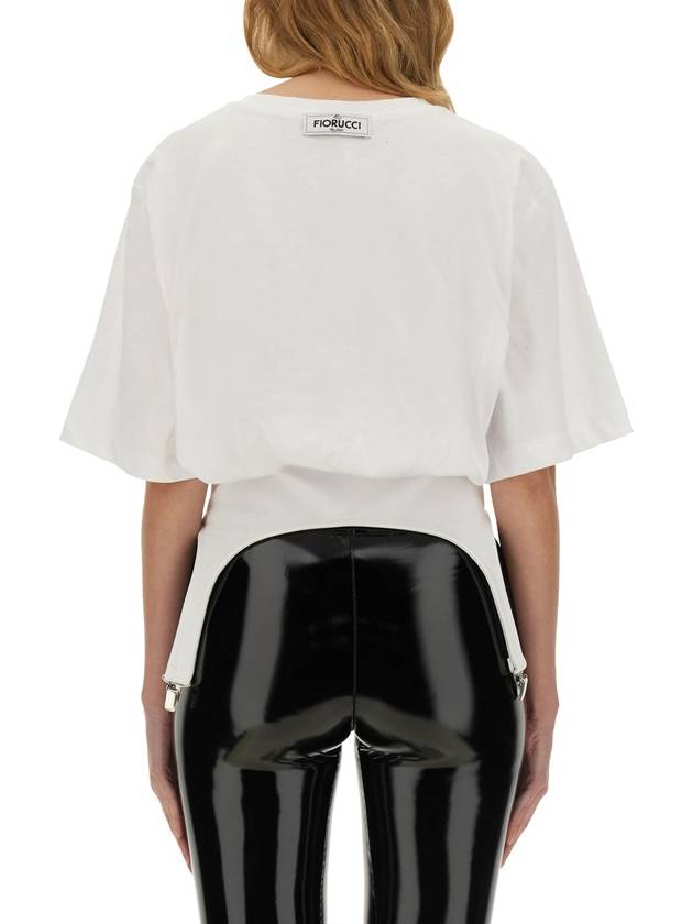 T-SHIRT WITH SUSPENDERS - FIORUCCI - BALAAN 3