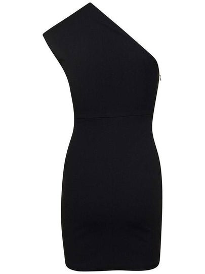 Black Alexa Cut-Out Minidress In Crepe Knit Woman - SOLACE LONDON - BALAAN 2