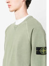 OLD Treatment Wappen Patch Crew Neck Sweatshirt Green - STONE ISLAND - BALAAN 3