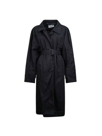 belted single coat black - BALENCIAGA - BALAAN 1