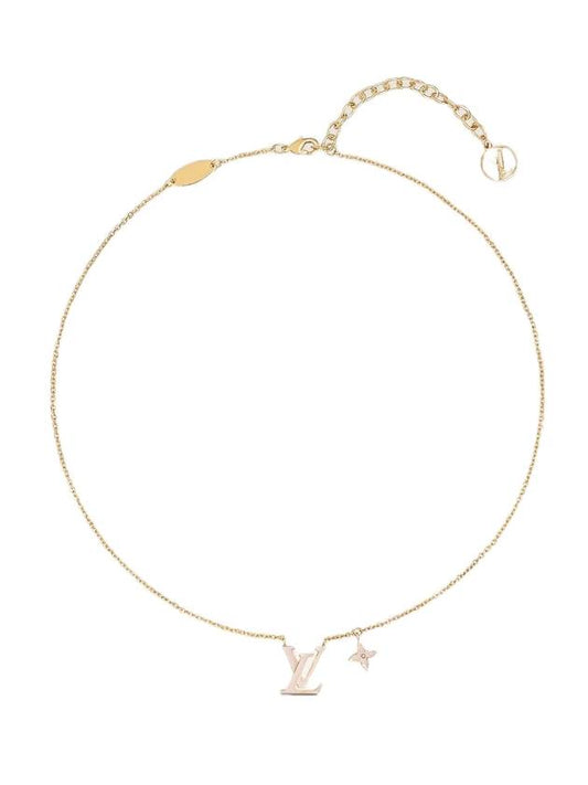 LV Iconic Enamel Necklace Gold - LOUIS VUITTON - BALAAN 1