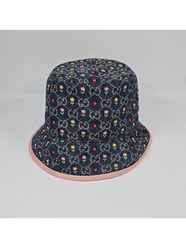 Floral Denim Bucket Hat M - GUCCI - BALAAN 4