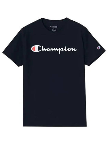 Champion GT23H Y06794 031 Classic Script Graphic Big Logo Short Sleeve T Shirt - CHAMPION - BALAAN 1