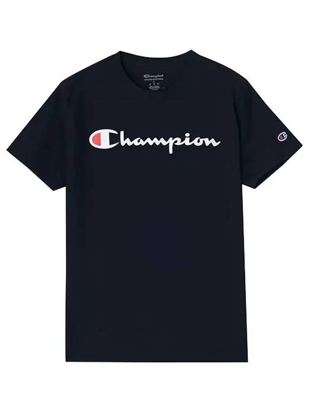 Champion GT23H Y06794 031 Classic Script Graphic Big Logo Short Sleeve T Shirt - CHAMPION - BALAAN 3