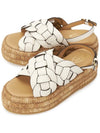 Platform Leather Woven Sandals White - TOD'S - BALAAN 2