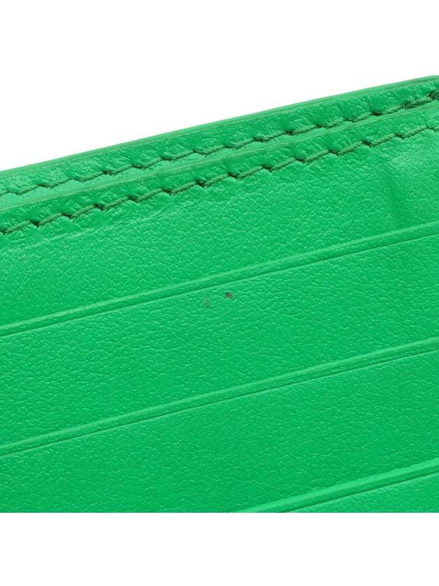 Paraket Green Lambskin Intrecciato Weaving Small Folder Cassette Bicycle Wallet - BOTTEGA VENETA - BALAAN 10