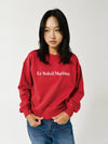 Brushed Options Logo Sweat Shirts RED - LE SOLEIL MATINEE - BALAAN 2