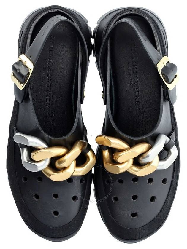 trace chain metal sandals black - STELLA MCCARTNEY - BALAAN 3