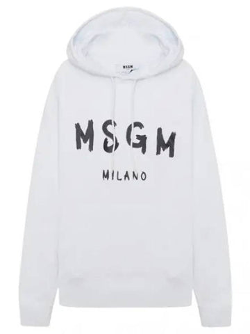 Brushed Logo Hooded Sweatshirt Men - MSGM - BALAAN 1