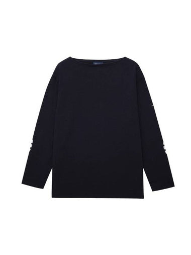 Merid Mode Elbow Patch Long Sleeve T-Shirt Navy - SAINT JAMES - BALAAN 1