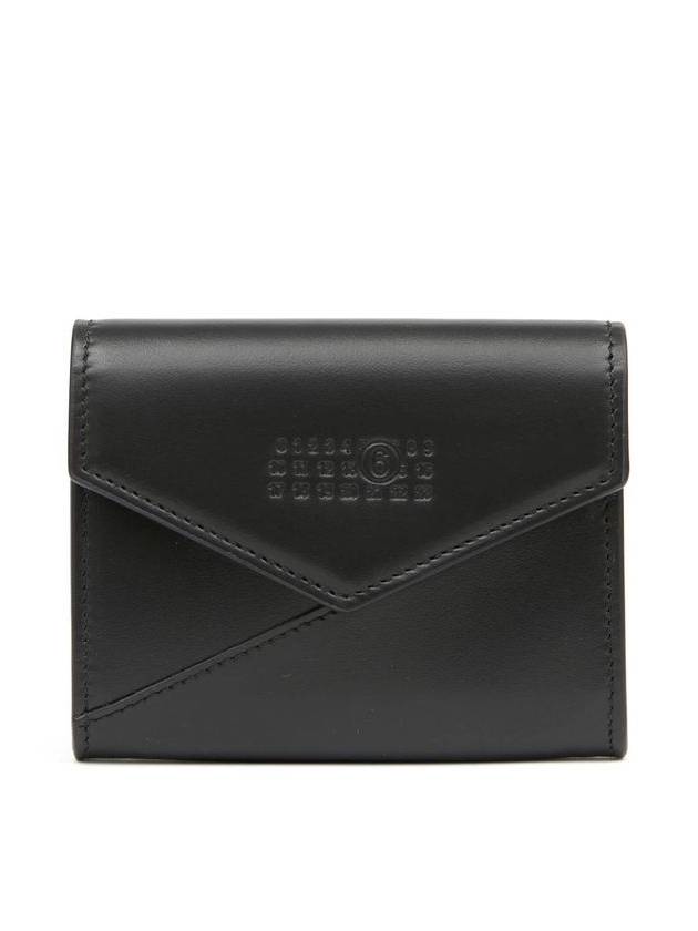 Japanese 6 Leather Card Wallet Black - MAISON MARGIELA - BALAAN 2