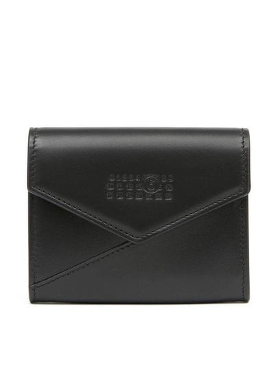 Japanese 6 Leather Card Wallet Black - MAISON MARGIELA - BALAAN 2