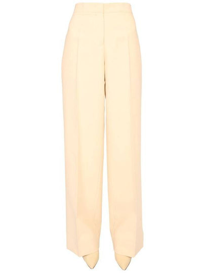 High Waist Wide Pants Beige - JIL SANDER - BALAAN 2