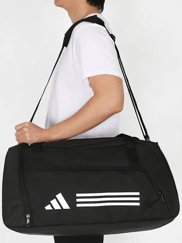 Training Essentials 3 Stripes Medium Duffel Bag Black - ADIDAS - BALAAN 2