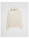 Prada Cotton Fleece Hoodie Natural - PRADA - BALAAN 2