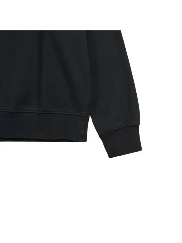 Men s Wapen Logo Organic Cotton Sweatshirt Black - STONE ISLAND - BALAAN 5