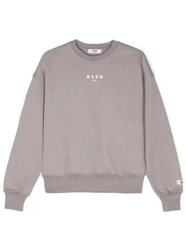 Kids Logo Patch Sweatshirt Taupe Gray - MSGM - BALAAN 1