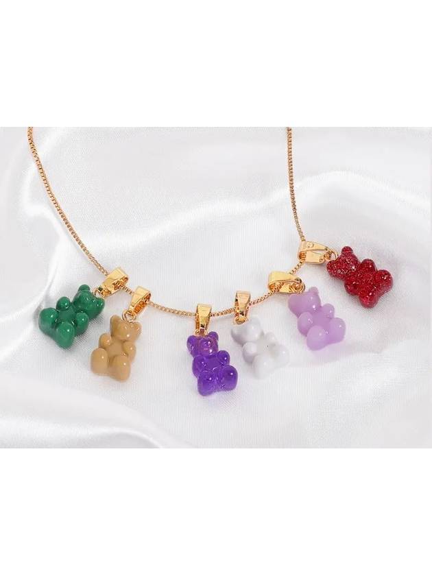 Nostalgia Bear Classic Connector Pendant Vegan - CRYSTAL HAZE - BALAAN 5