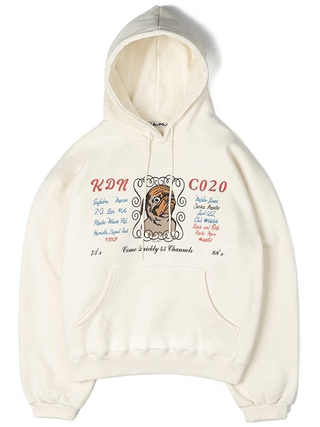 KDN PUG Hoodie IVORY - BACKANDFORTH - BALAAN 1