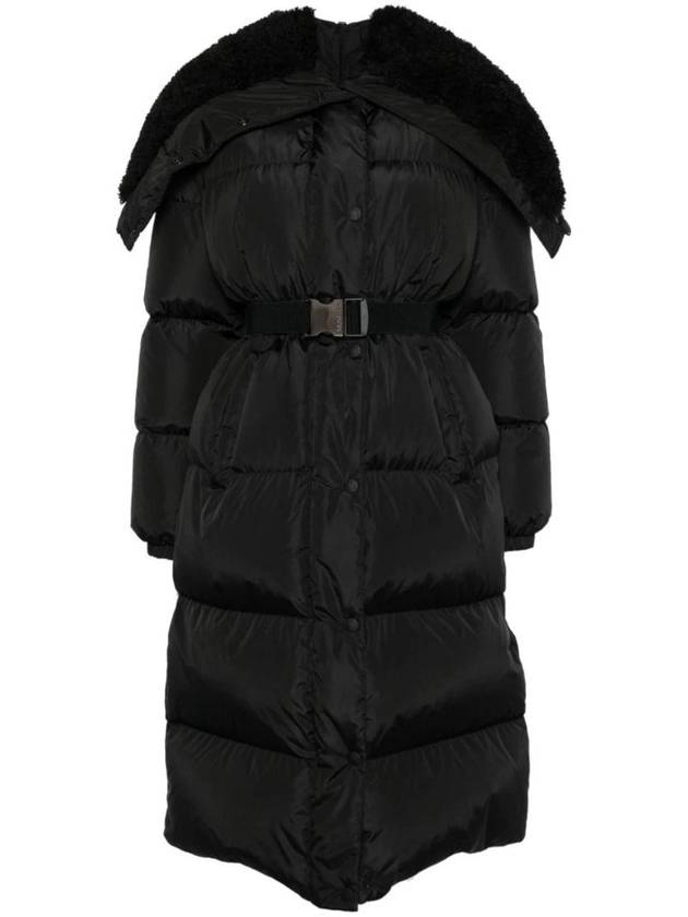 Women's Bruneaux Hooded Long Down Padding Black - MONCLER - BALAAN 1